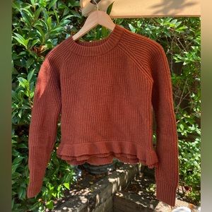 Gingerbread Ruffled Knit Aritzia Sweater